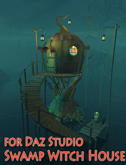 Swamp Witch House for Daz Studio