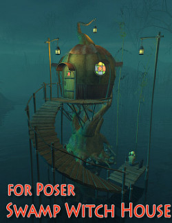 Swamp Witch House for Poser