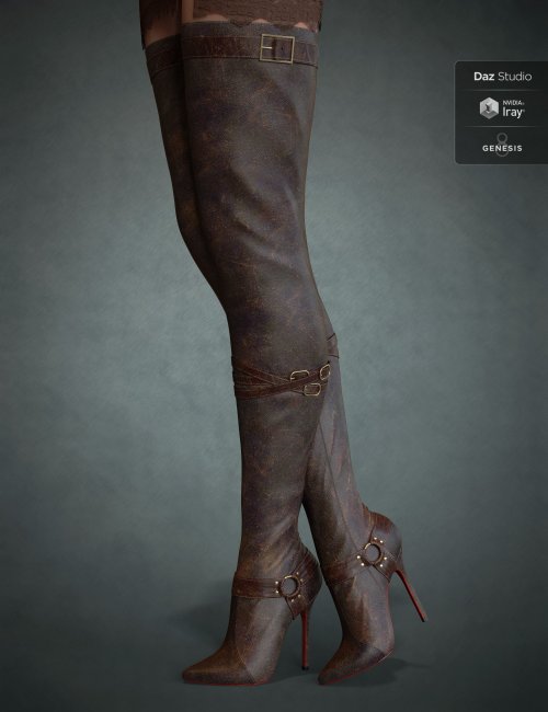 Click here to see preview images for "Vertigo High Heel Boots for Genesis 3, 8 and 8.1 Females" Vertigo High Heel Boots for Genesis 3, 8 and 8.1 Females