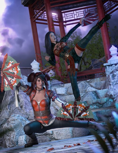 Click here to see preview images for "Kogarashi: War Fans and Poses for Genesis 8.1 Female" Kogarashi: War Fans and Poses for Genesis 8.1 Female