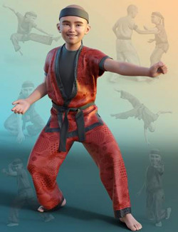 Ninjutsu Student Poses for Kayden 8.1 and Genesis 8.1 Males