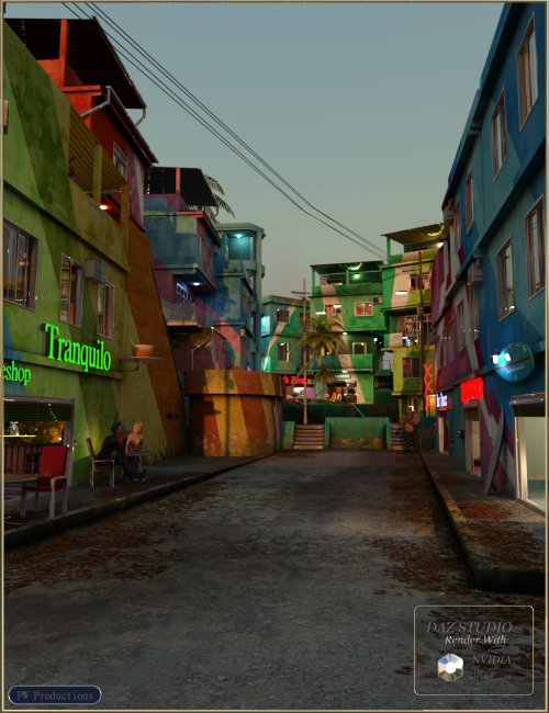 Click here to see preview images for "PW Down Town Favela Set" PW Down Town Favela Set