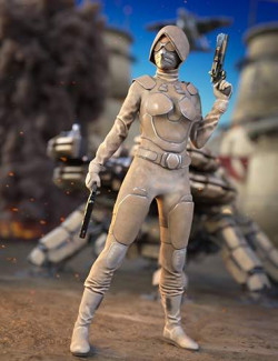 Desert Soldier Outfit for Genesis 8.1 Females