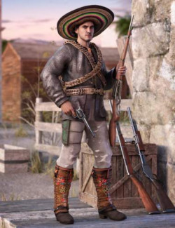 Guerrillero Outfit for Genesis 8 and 8.1 Males