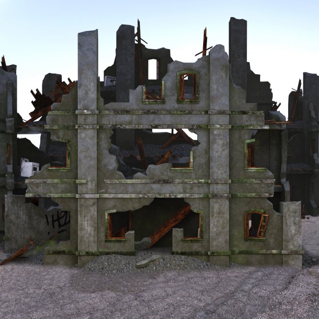 Click here to see preview images for "Destroyed House. Apocalypse" Destroyed House. Apocalypse