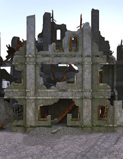 Destroyed House. Apocalypse