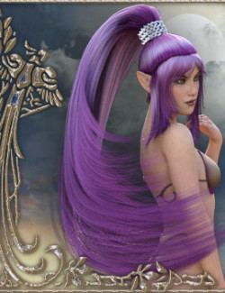Fantasy Ponytail for Genesis 8.1 Female