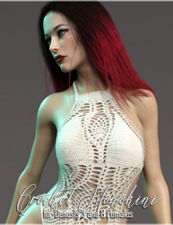 Crochet Monokini for Genesis 3 and Genesis 8 Female(s)