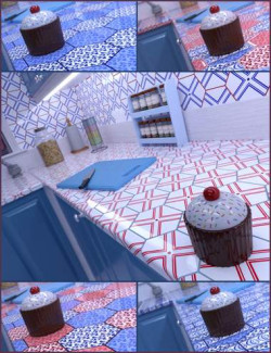 Porcelain Hexagonal Tile Iray Shaders
