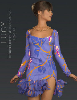 dForce Lucy Outfit for Genesis 8 & 8.1 Females