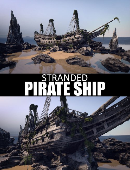 Click here to see preview images for "Stranded Pirate Ship" Stranded Pirate Ship