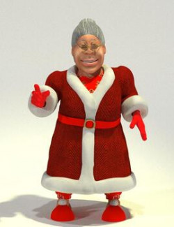 Mrs Toon Santa for Poser