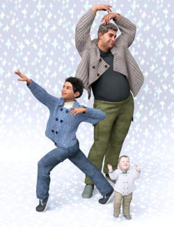 Mildtones Knit Jacket Set for Genesis 8.1 Males