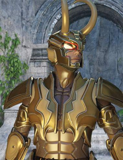 12 Constellation Warriors Series – Capricorn for Genesis 8 and 8.1 Male