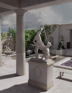 The Domus of Victory Courtyard