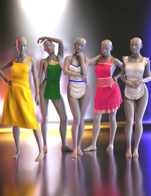 Click here to see preview images for "dForce Aprons Mega Pack for Genesis 8 and 8.1 Females" dForce Aprons Mega Pack for Genesis 8 and 8.1 Females