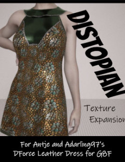 Distopian for the dForce Leather Dress for G8F