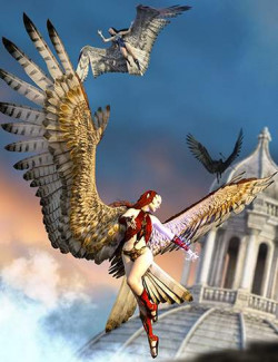 Avija Wings and Tail for Genesis 8 and 8.1 Females