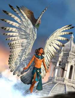 Avija Wings and Tail for Genesis 8 and 8.1 Males