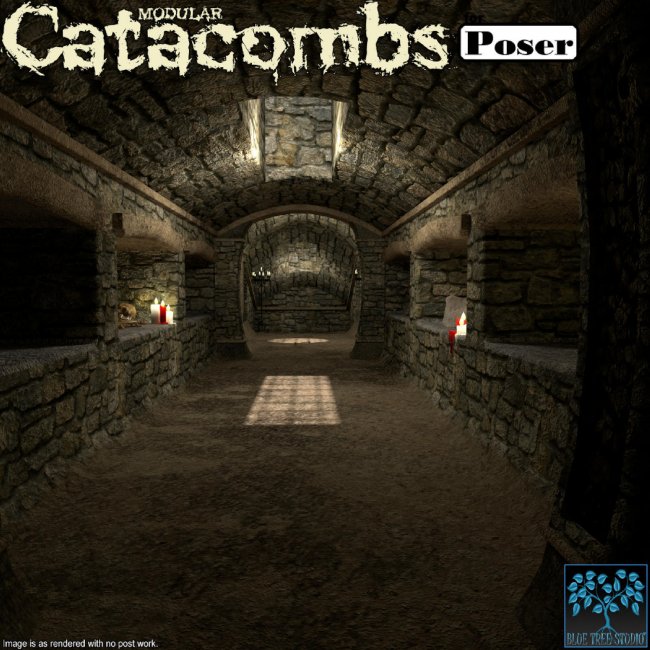 Click here to see preview images for "Modular Catacombs for Poser" Modular Catacombs for Poser
