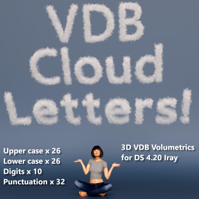 Click here to see preview images for "VDB Cloud Letters" VDB Cloud Letters