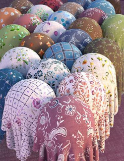 Embroidered Fabric Shader Presets: Linen and Cotton