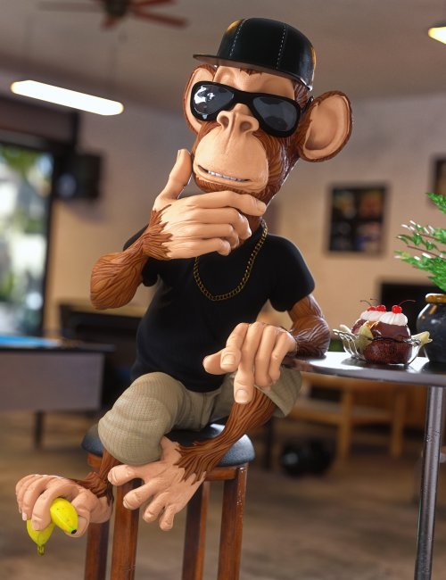 Click here to see preview images for "Alfred the Toon Monkey" Alfred the Toon Monkey