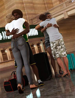 FF's Moments Poses for Squishy Humans Genesis 8 and 8.1
