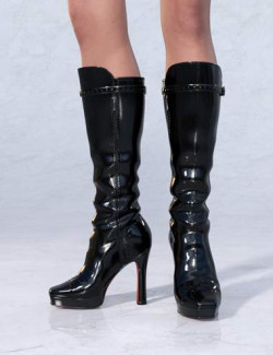 Square Boots for Genesis 8 and 8.1 Females
