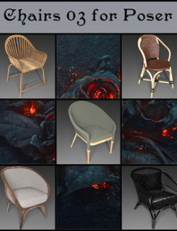 All Props Chairs 03 For Poser