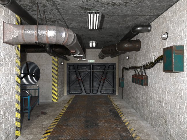 Click here to see preview images for "Old Bunker for DAZ and Poser" Old Bunker for DAZ and Poser