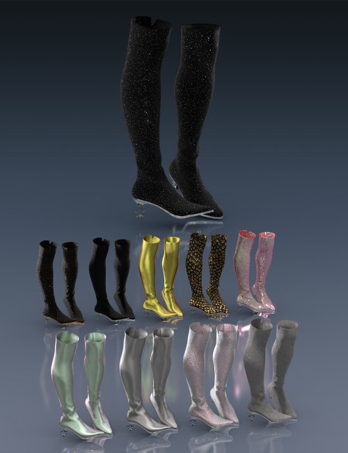 Click here to see preview images for "Shooting Star Boots for Genesis 8 and 8.1 Females" Shooting Star Boots for Genesis 8 and 8.1 Females