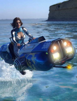 AER Futuristic Jetbike Hot Rod Speeder