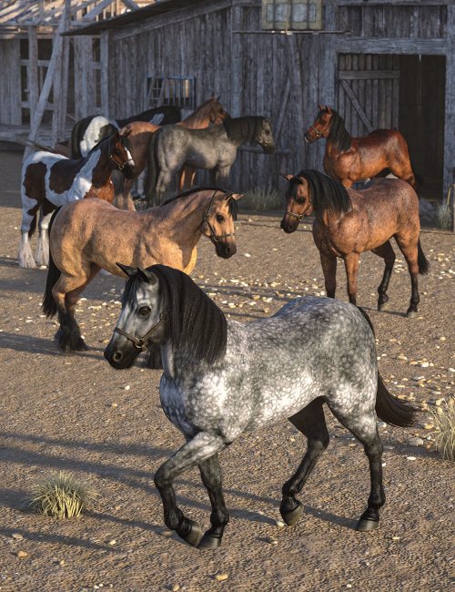 Click here to see preview images for "LoREZ Horse 2 Textures" LoREZ Horse 2 Textures
