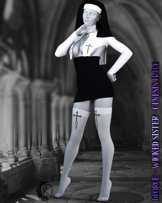 Click here to see preview images for "dforce - Wicked Sister - Genesis 8" dforce - Wicked Sister - Genesis 8