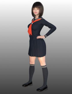 FG Japanese Style Outfit with dForce for Genesis 8 and 8.1 Females