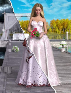 dForce Nightmare Wedding Mega Set for Genesis 8 and 8.1 Females and Genesis 9