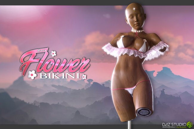 Click here to see preview images for "dForce Flower Bikini G8F" dForce Flower Bikini G8F