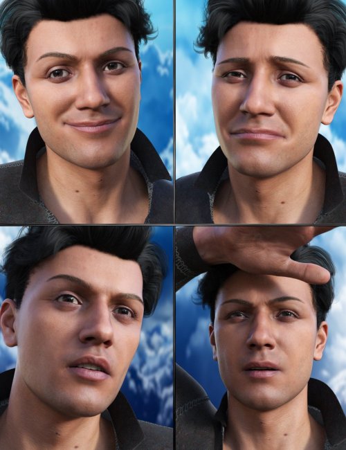 Click here to see preview images for "Emotional Expressions for Michael 9" Emotional Expressions for Michael 9