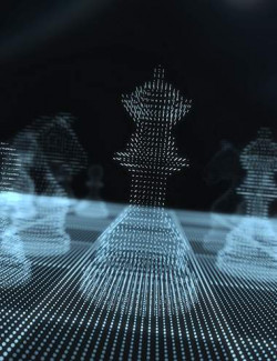Sci-Fi Holographic Chess Set