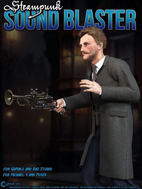 Click here to see preview images for "Steampunk Sound Blaster" Steampunk Sound Blaster