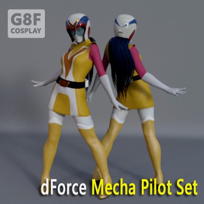 Click here to see preview images for "dForce Mecha Pilot Set for G8F" dForce Mecha Pilot Set for G8F