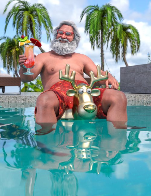 Click here to see preview images for "dForce Summer Santa for Genesis 9" dForce Summer Santa for Genesis 9