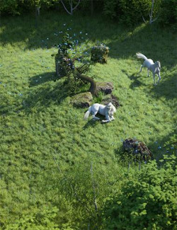 The Druids Grove- A Mystical Scene