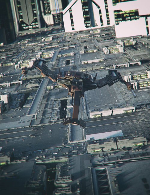 Click here to see preview images for "Trident Sci-Fi Aircraft" Trident Sci-Fi Aircraft