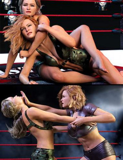 Z Fierce Wrestling Couple Poses for Genesis 8 and 9