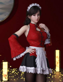 dForce MKTG Summer Maid Outfit for Genesis 8.1 and 9