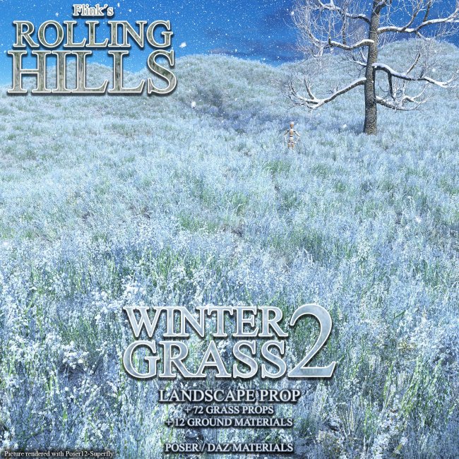 Click here to see preview images for "Flinks Rolling Hills - Winter Grass 2" Flinks Rolling Hills - Winter Grass 2