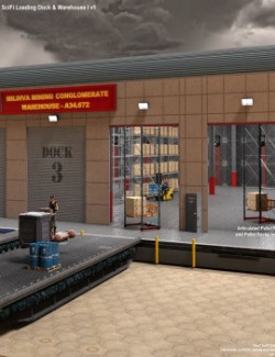 A2Z SciFi Loading Dock and Warehouse I v1