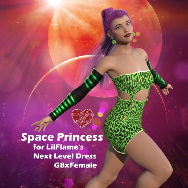 Click here to see preview images for "Space Princess for the Next Level Outfit for G8xF" Space Princess for the Next Level Outfit for G8xF